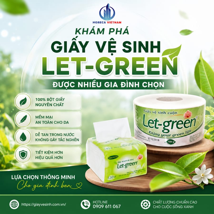 Khám phá giấy vệ sinh Let-green được nhiều gia đình chọn