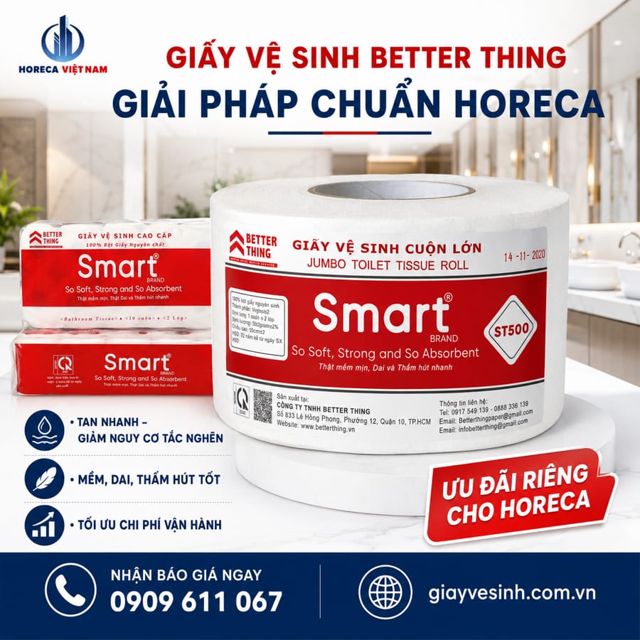 Cung cấp giấy vệ sinh better thing cho HORECA uy tín giá tốt