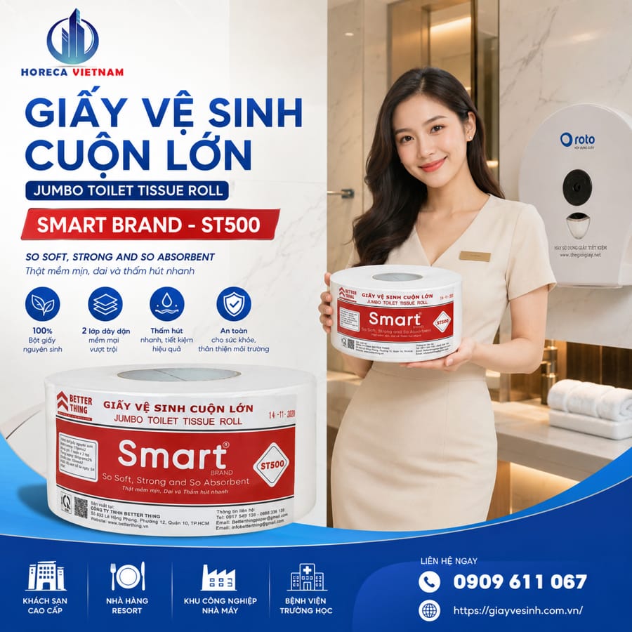 Mua giấy vệ sinh cuộn lớn better thing số lượng lớn giá tốt nhất tại Horeca Việt Nam