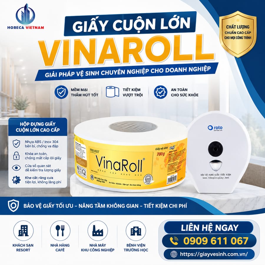 Mua giấy vệ sinh cuộn lớn chính hãng giá sỉ uiy tín tại Horeca Việt Nam