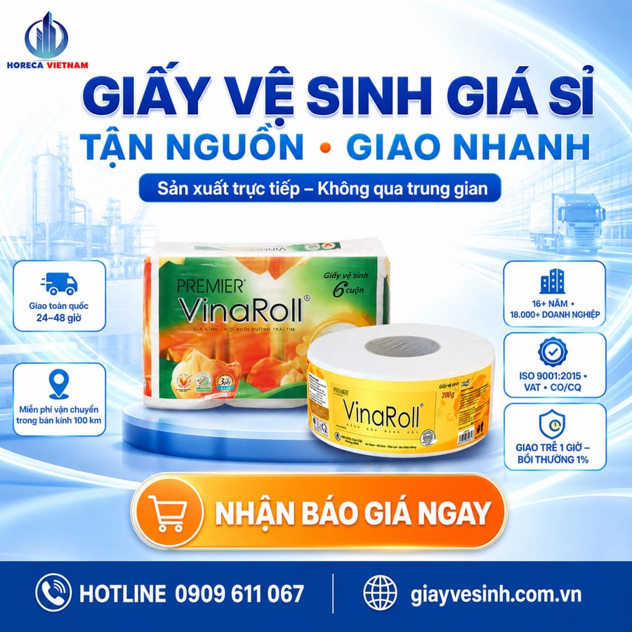 Mua giấy vệ sinh giá sỉ tận nguồn giao nhanh sản xuất trực tiếp