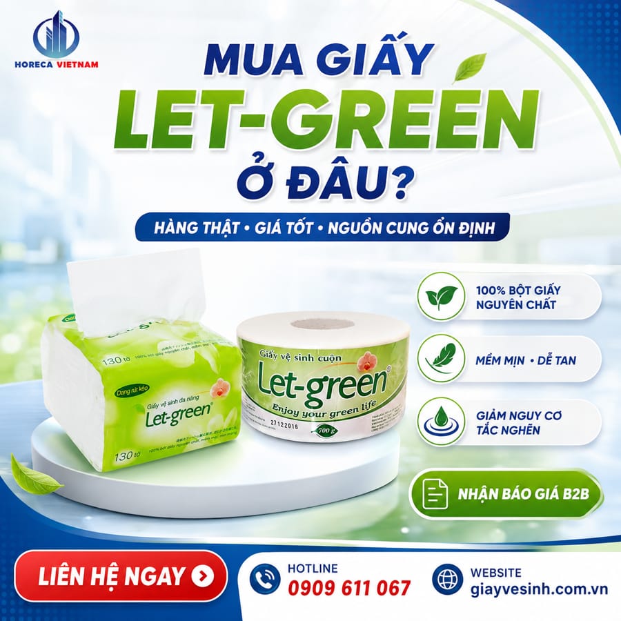Mua giấy vệ sinh Let-green ở đâu đảm bảo hàng thật giá tốt nhất