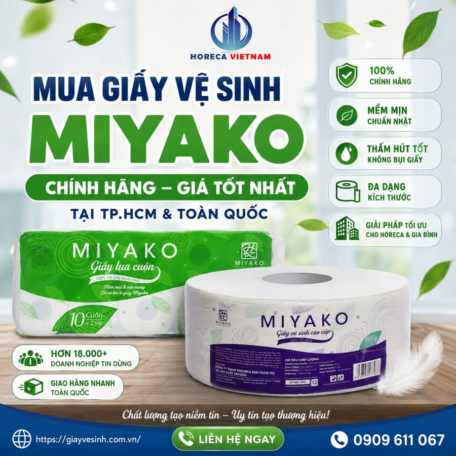 Mua giấy vệ sinh Miyako ở đâu để đảm bảo 100% chính hãng, không dính hàng giả, hàng nhái nhiều bụi giấy?