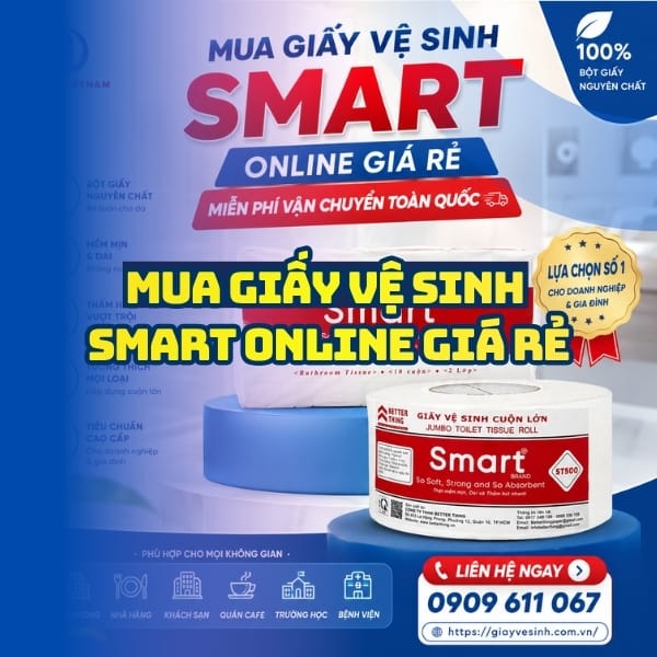 Mua giấy vệ sinh smart online giá tốt giao hàng tận nơi tại Horeca Việt Nam