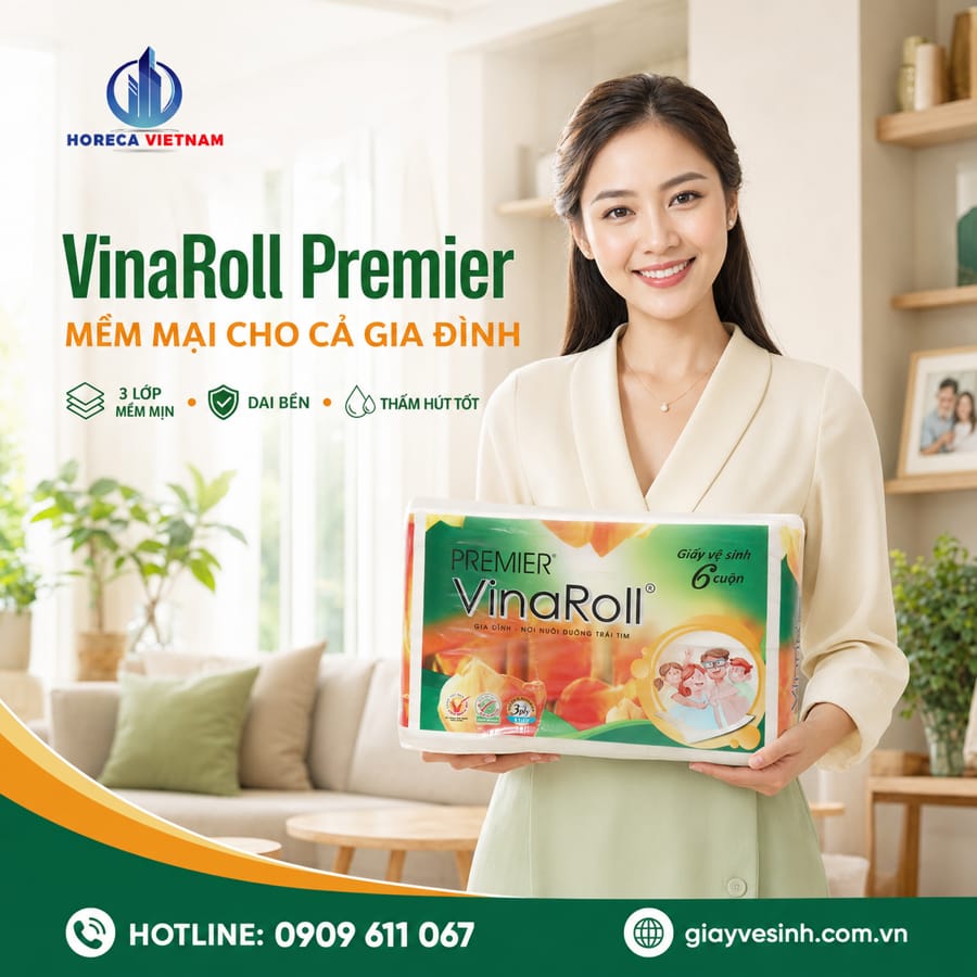 Mua giấy vệ sinh vinaroll cuộn nhỏ chính hãng giá tốt tại Horeca Việt Nam
