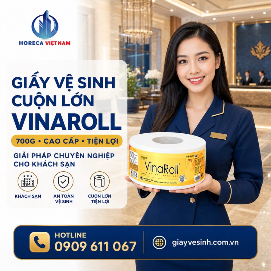 Mua sỉ giấy vệ sinh cuộn lớn vinaroll chính hãng tốt nhất