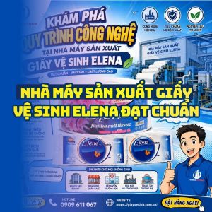 Nhà máy sản xuất giấy vệ sinh elena đạt chuẩn tại Horeca Việt Nam