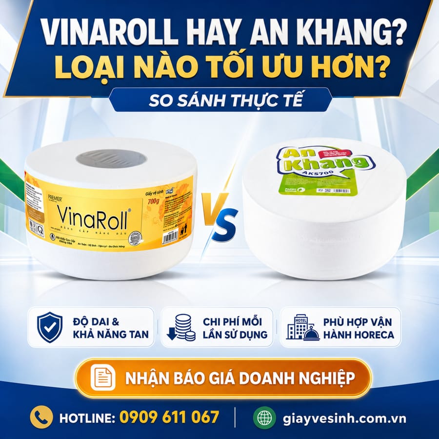 So sánh vinaroll và an khang tốt nhất tại Horeca Việt Nam