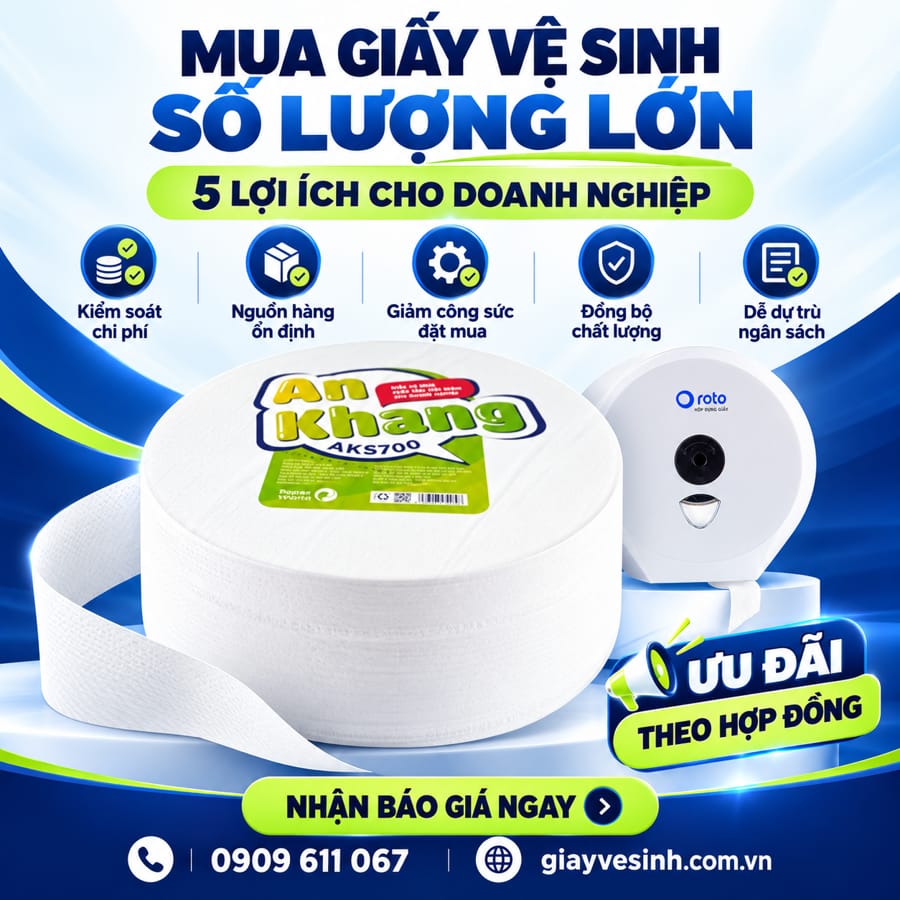 Ưu điểm khi mua giấy vệ sinh số lượng lớn tuyệt đối khi doanh nghiệp ký hợp đồng mua giấy vệ sinh số lượng lớn.