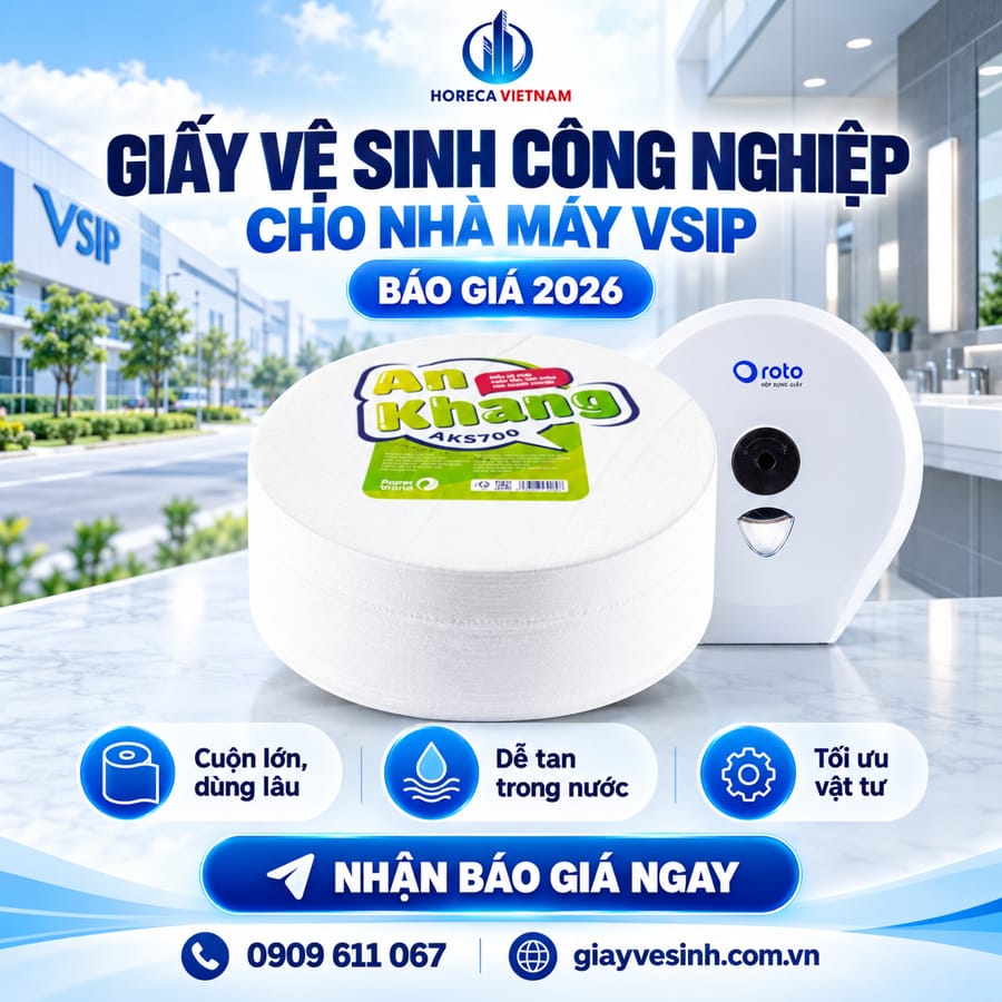 Báo giá giấy vệ sinh công nghiệp VSIP uy tín.