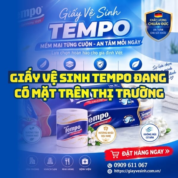 Các loại giấy vệ sinh tempo đang có mặt trên thị trường uy tín giá tốt giao hàng nhanh