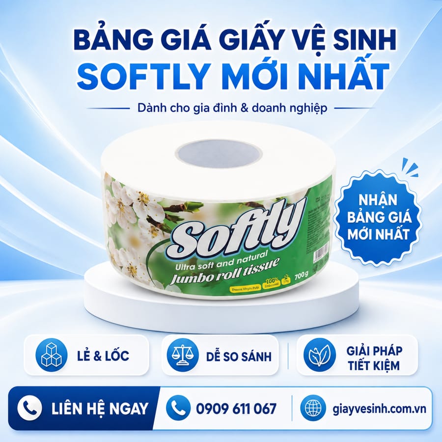 Giấy vệ sinh softly giá bao nhiêu trên thị trường?