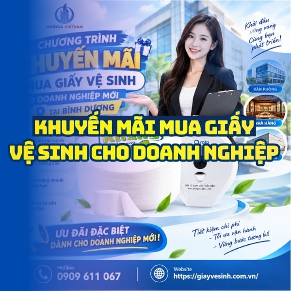 Chương trình khuyến mãi giấy vệ sinh cho doanh nghiệp mới tại Bình Dương