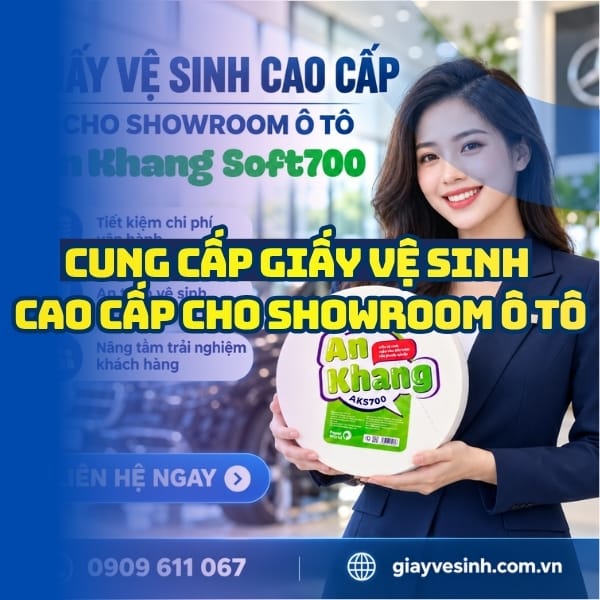 Cung cấp giấy vệ sinh cao cấp cho showroom ô tô cao cấp tại NPP Horeca Việt Nam
