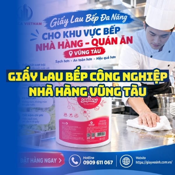 Địa chỉ mua giấy lau bếp công nghiệp nhà hàng vũng tàu tại NPP Horeca Việt Nam