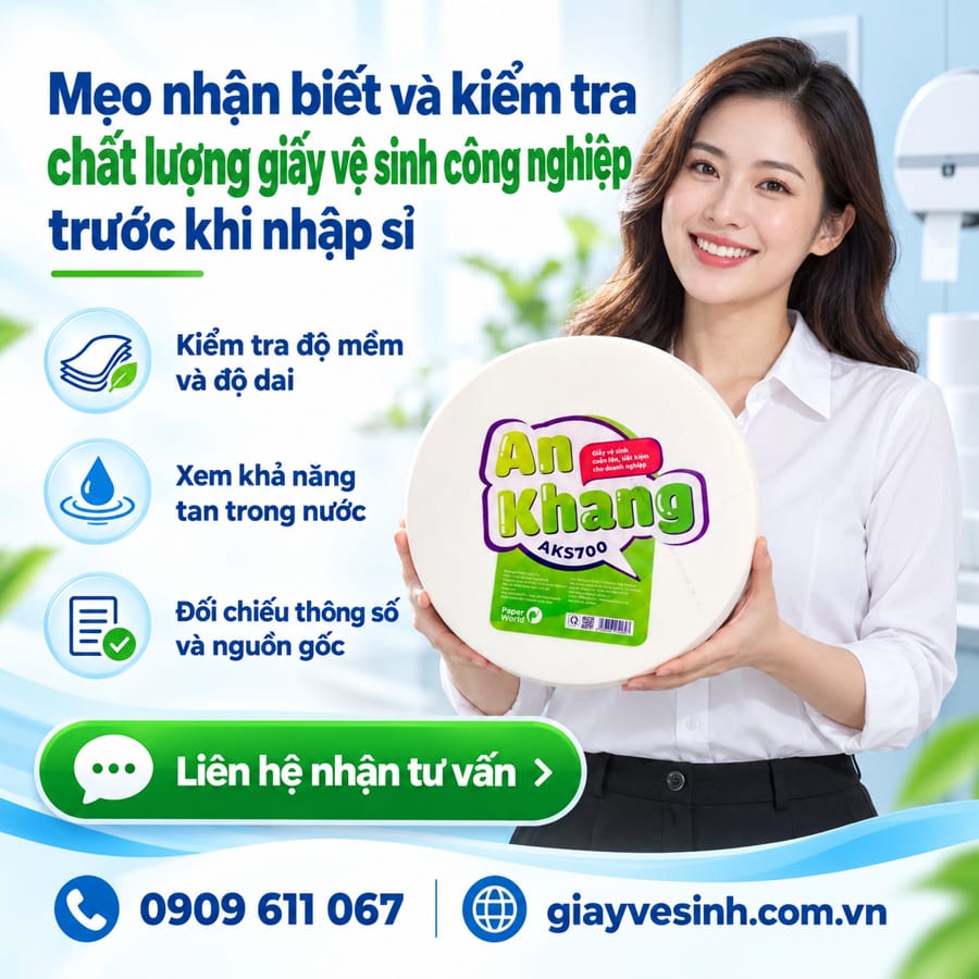 Địa chỉ mua giấy vệ sinh cuộn lớn chính hãng uy tín cho doanh ngiệp B2B tại Horeca Việt Nam