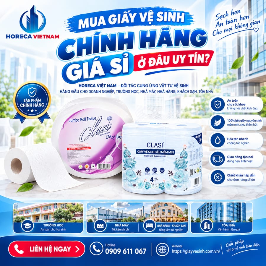 Địa chỉ mua giấy vệ sinh mỹ lan chính hãng giá sỉ uy tín tại nhà phân phối Horeca Việt Nam