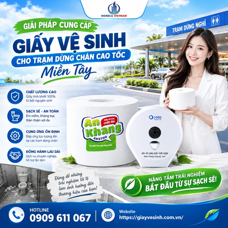 Giải pháp cung cấp giấy vệ sinh trạm dừng chân cao tốc
