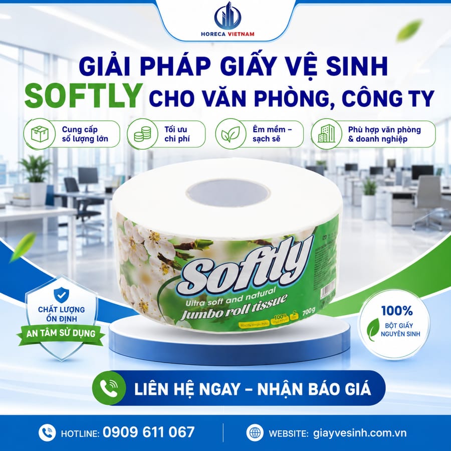 Giải pháp cung cấp giấy vệ sinh softly cho công ty văn phòng uy tín