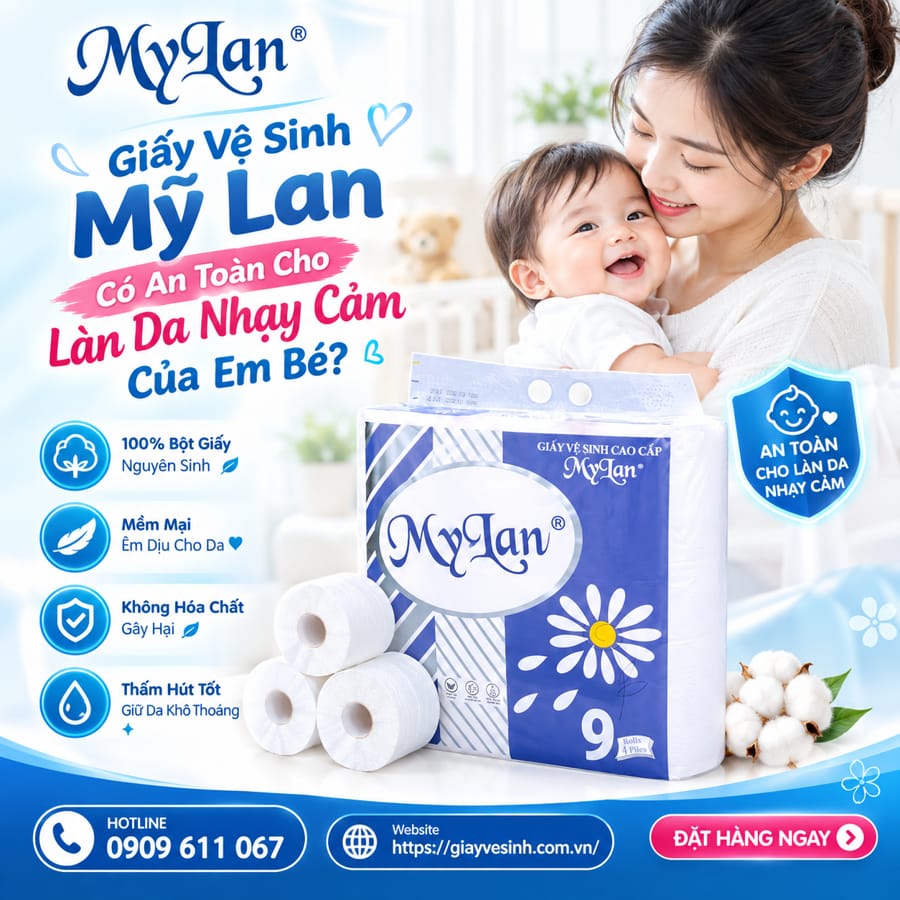 Tìm hiểu giấy mỹ lan có an toàn cho bé