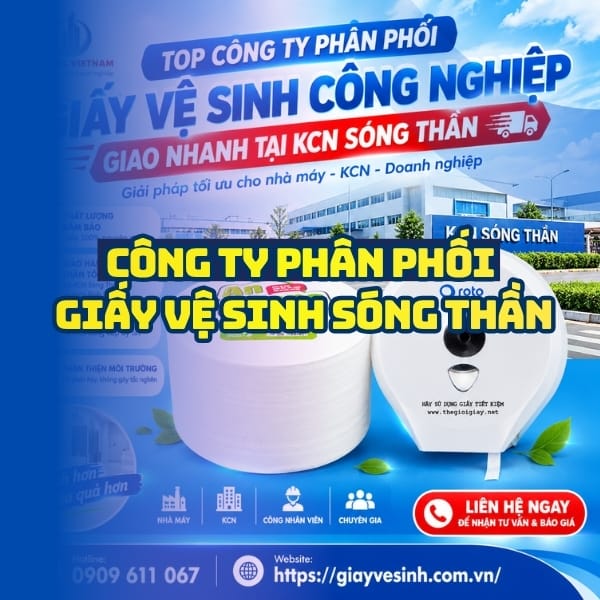 Horeca Việt Nam công ty phân phối giấy vệ sinh Sóng Thần giá sỉ tận xưởng giao hàng tận nơi