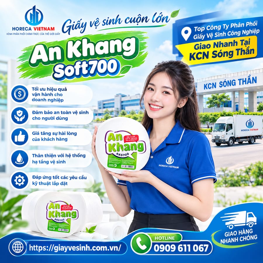 Horeca Việt Nam công ty phân phối giấy vệ sinh Sóng Thần uy tín