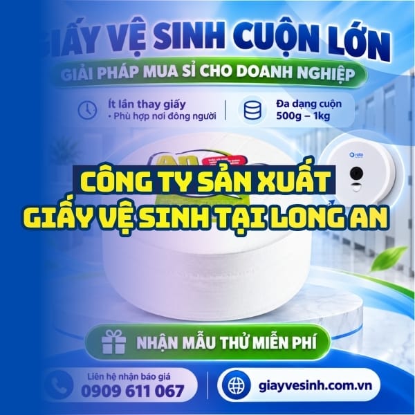 Horeca Việt Nam công ty sản xuất giấy vệ sinh tại Long An giá sỉ tận kho giao hàng nhanh
