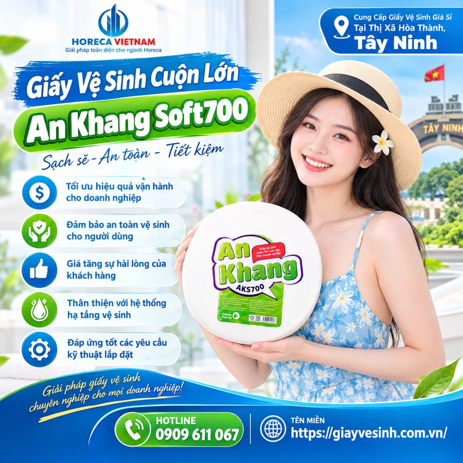 Horeca Việt Nam cung cấp giấy vệ sinh tại Hòa Thành uy tín giá tốt.