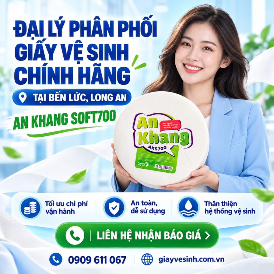 Horeca Việt Nam đại lý phân phối giấy vệ sinh Bến Lức chính hãng uy tín
