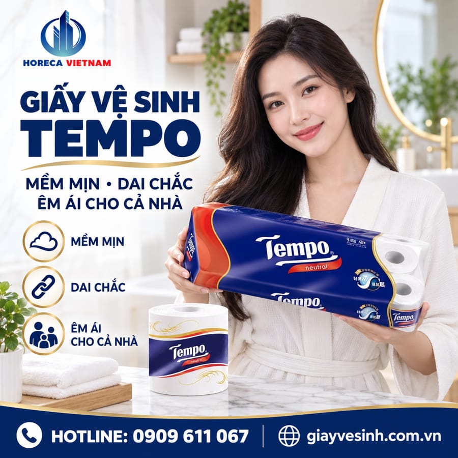 Horeca Việt Nam nguồn bỏ sỉ giấy vệ sinh tempo khách sạn cao cấp