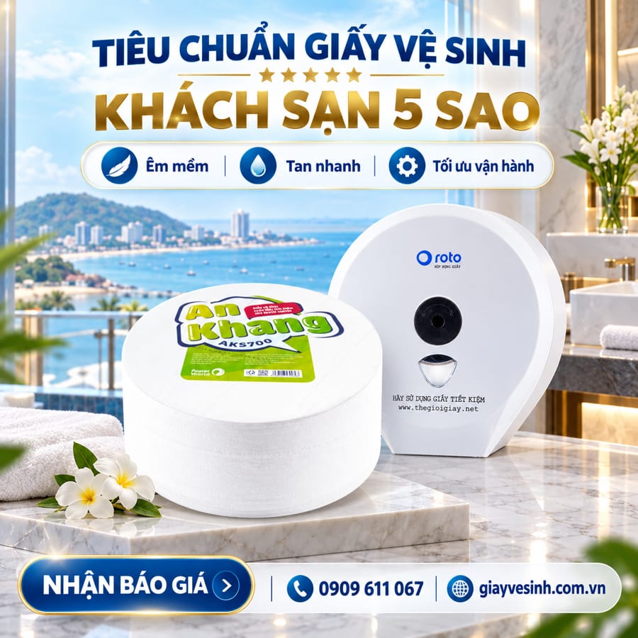 Khám phá tiêu chuẩn giấy vệ sinh khách sạn 5 sao Vũng Tàu