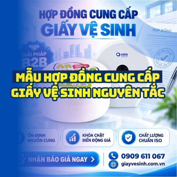 Mẫu hợp đồng cung cấp giấy vệ sinh nguyên tắc cho doanh nghiệp uy tín