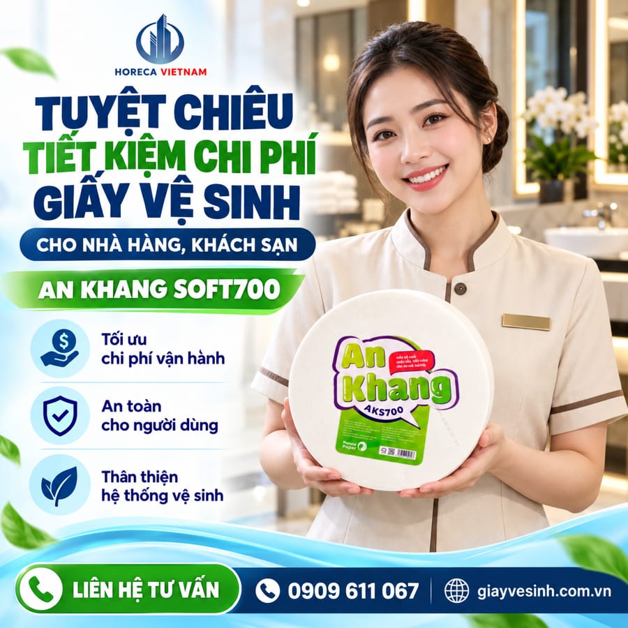 Mua giấy vệ sinh cuộn lớn tiết kiệm chi phí cho nhà hàng khách sạn tại NPP Horeca Việt Nam