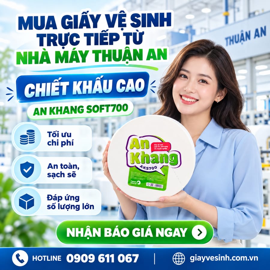 Mua giấy vệ sinh trực tiếp từ nhà máy Thuận An uy tín chiết khấu cao tại NPP Horeca Việt Nam