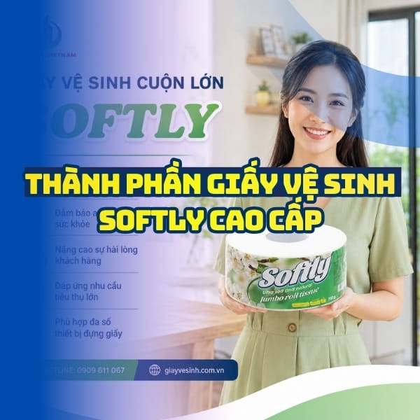 Thành phần giấy vệ sinh softly cao cấp tại Horeca Việt Nam