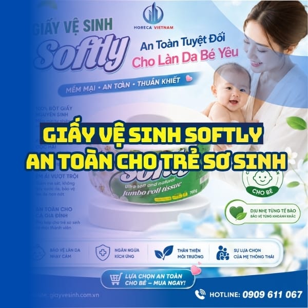 Tìm hiểu giấy vệ sinh softly có an toàn cho bé không?