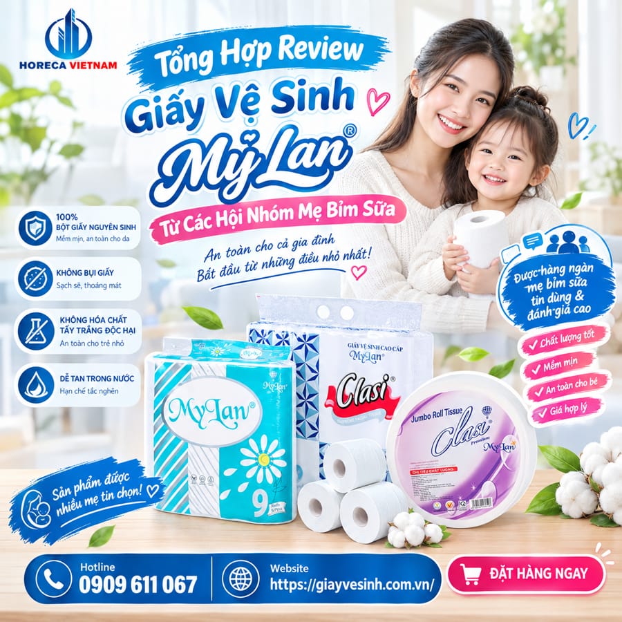 Review giấy vệ sinh Mỹ Lan dưới góc nhìn chân thực nhất, từ đó giúp bạn có quyết định mua sắm chính xác, đồng thời khám phá thêm những giải pháp vệ sinh chuyên nghiệp, hiện đại nhất hiện nay.