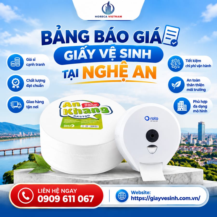 Báo giá giấy vệ sinh Nghệ An cập nhật mới nhất