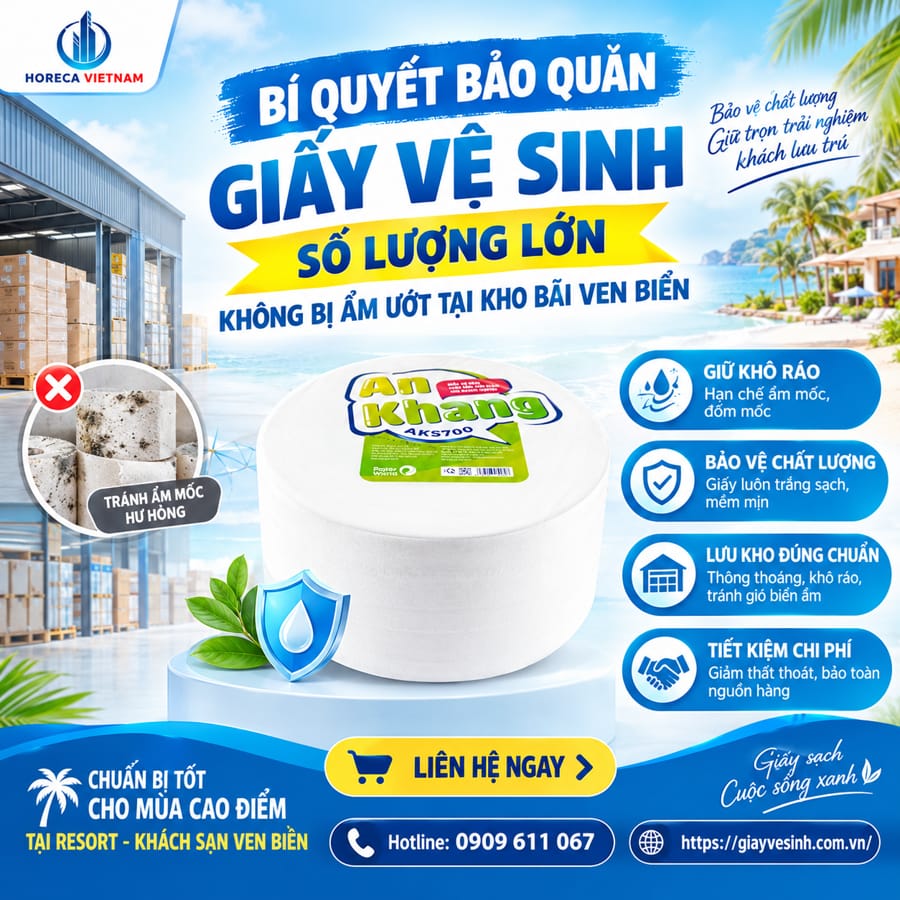 Bí quyết bảo quản giấy vệ sinh kho bãi ven biển