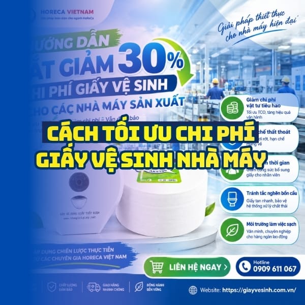 Cách tối ưu chi phí giấy vệ sinh nhà máy sản xuất uy tín tại Horeca Việt Nam