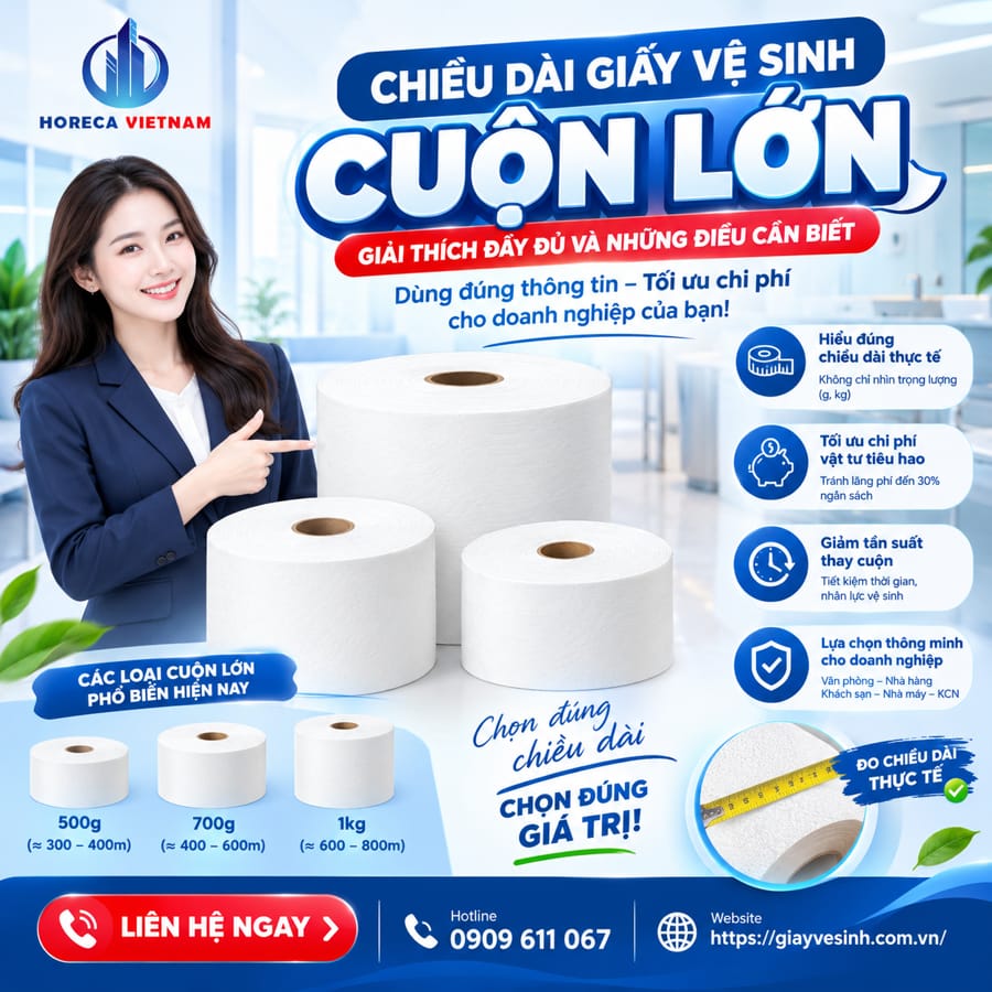 Nếu chỉ chăm chăm nhìn vào trọng lượng mà bỏ qua chiều dài giấy vệ sinh cuộn lớn, rất có thể bạn đang lãng phí đến 30% ngân sách vật tư tiêu hao mỗi tháng của doanh nghiệp mình.