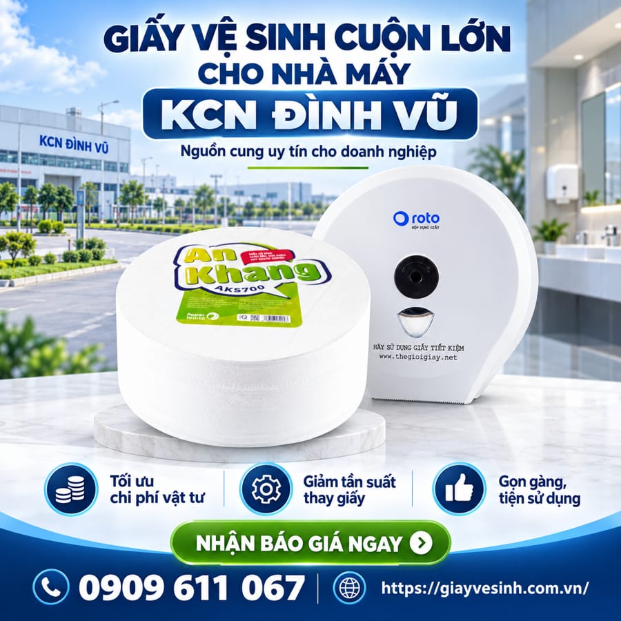Horeca Việt Nam địa chỉ mua giấy vệ sinh KCN Đình Vũ uy tín hàng đầu cho doanh nghiệp của mình ngay tại tâm điểm KCN Đình Vũ.