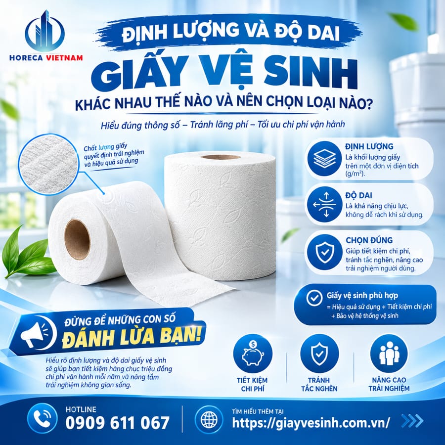Tìm hiểu định lượng và độ dai giấy vệ sinh khác nhau như thế nào?
