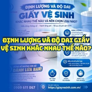 Định lượng và độ dai giấy vệ sinh khác nhau như thế nào?