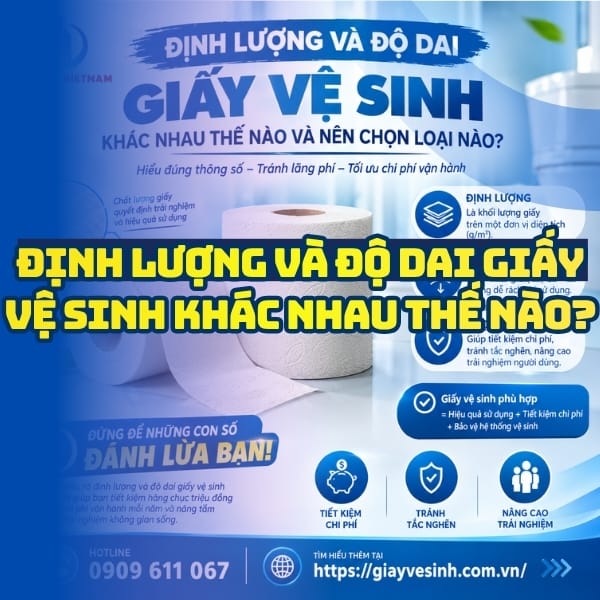 Định lượng và độ dai giấy vệ sinh khác nhau như thế nào?