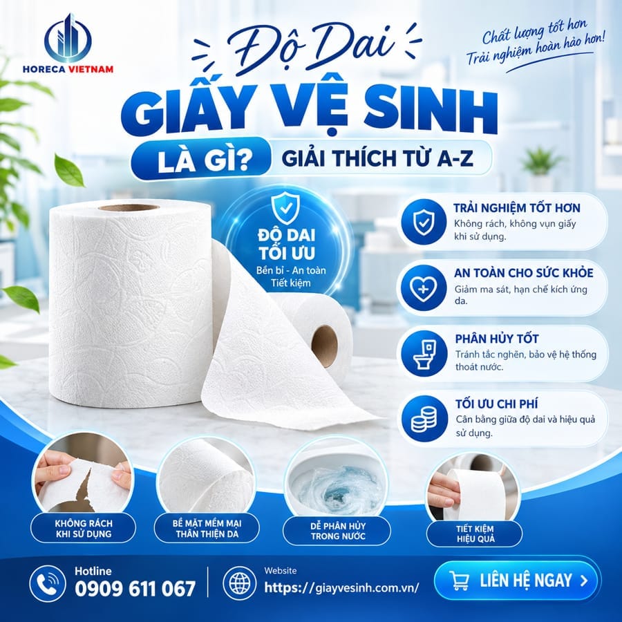 Giải thích độ dai giấy vệ sinh là gì từ A-Z.