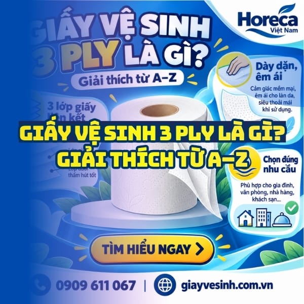 Giải thích giấy vệ sinh 3 ply là gì từ A-Z tại Horeca Việt Nam