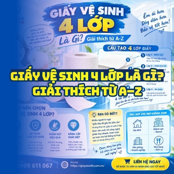 Giải thích giấy vệ sinh 4 lớp là gì từ a-z tại NPP Horeca Việt Nam