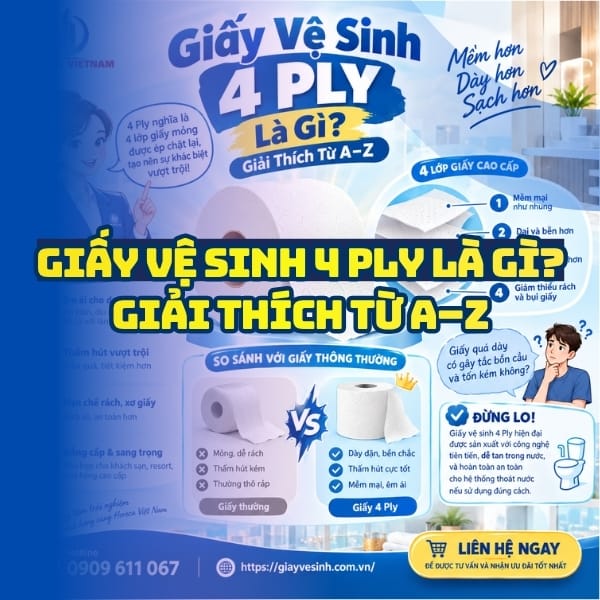 Giải thích giấy vệ sinh 4 ply là gì từ A-Z tại Horeca Việt Nam
