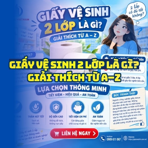 Giấy vệ sinh 2 lớp là gì? Giải thích từ A-Z tại Horeca Việt Nam